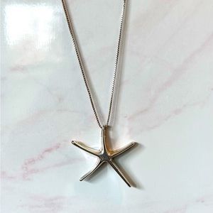 Sterling starfish necklace